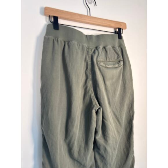 Faherty Women's Arlie Linen Blend Day Pant in Olive Green, Small - Picture 7 of 8